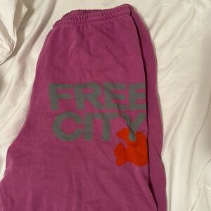 FREECITY sweatpants size large